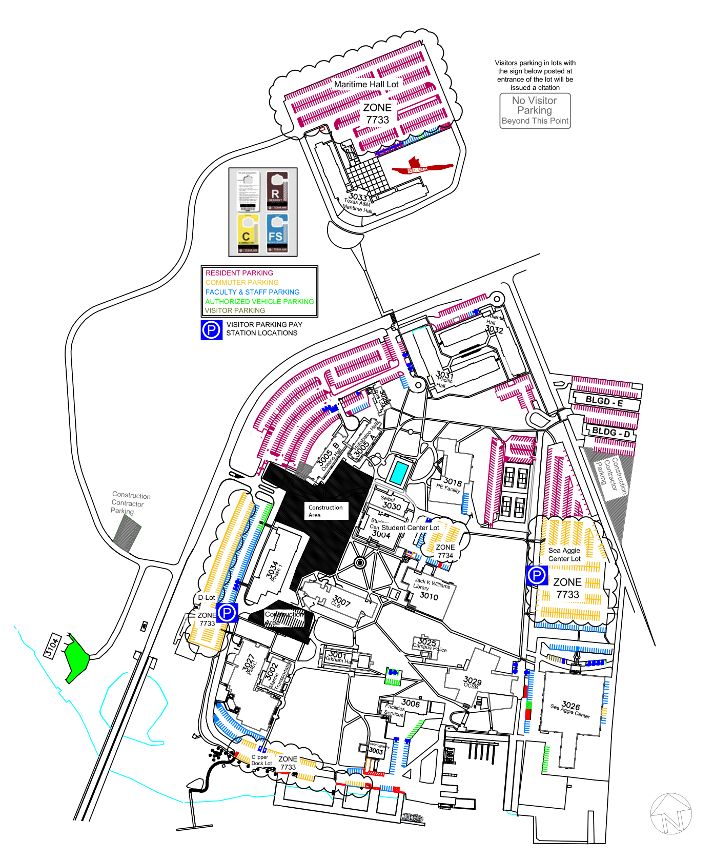 TAMUG ﻿Paid Visitor Parking Texas A&M at Galveston, TX