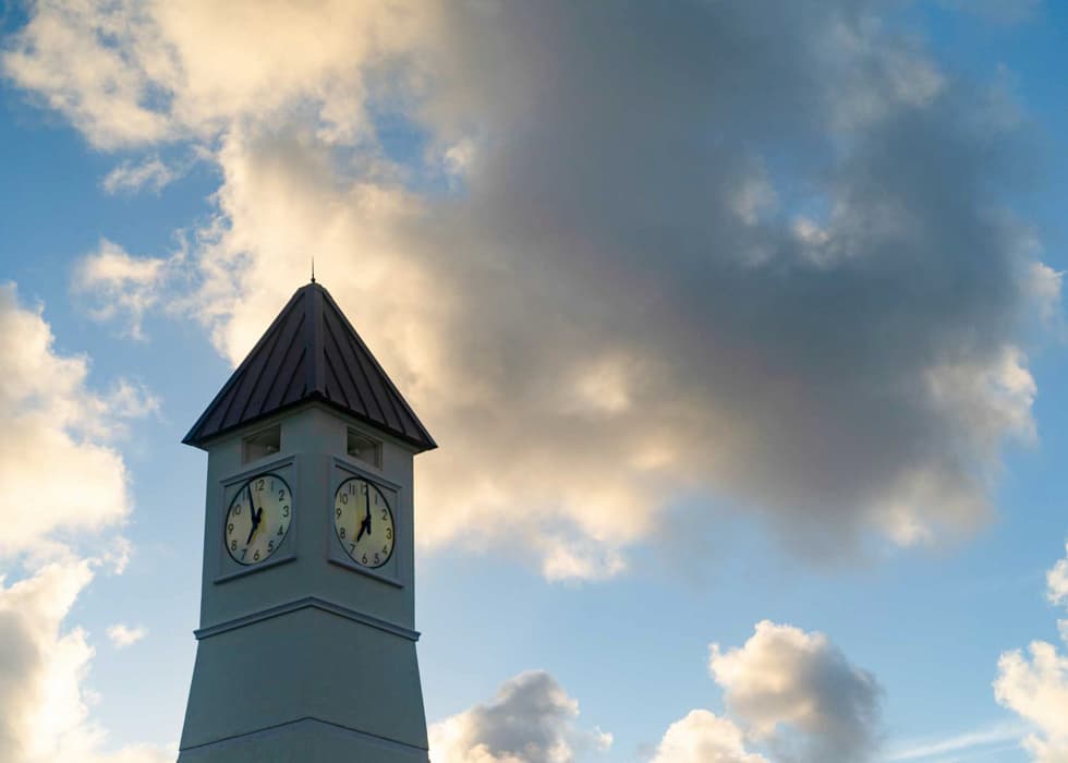 The Bracewell Clocktower at Texas A&M University at Galveston