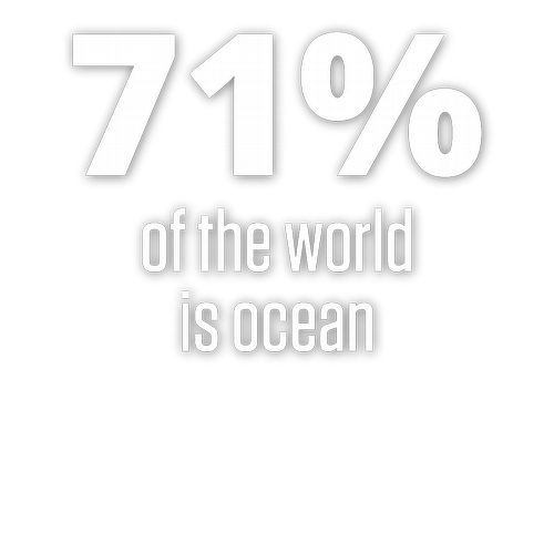 71% of the world is ocean