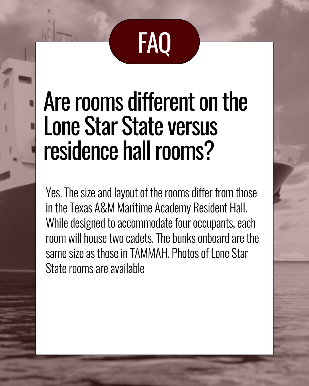 Living aboard USTS Lone Star State FAQ