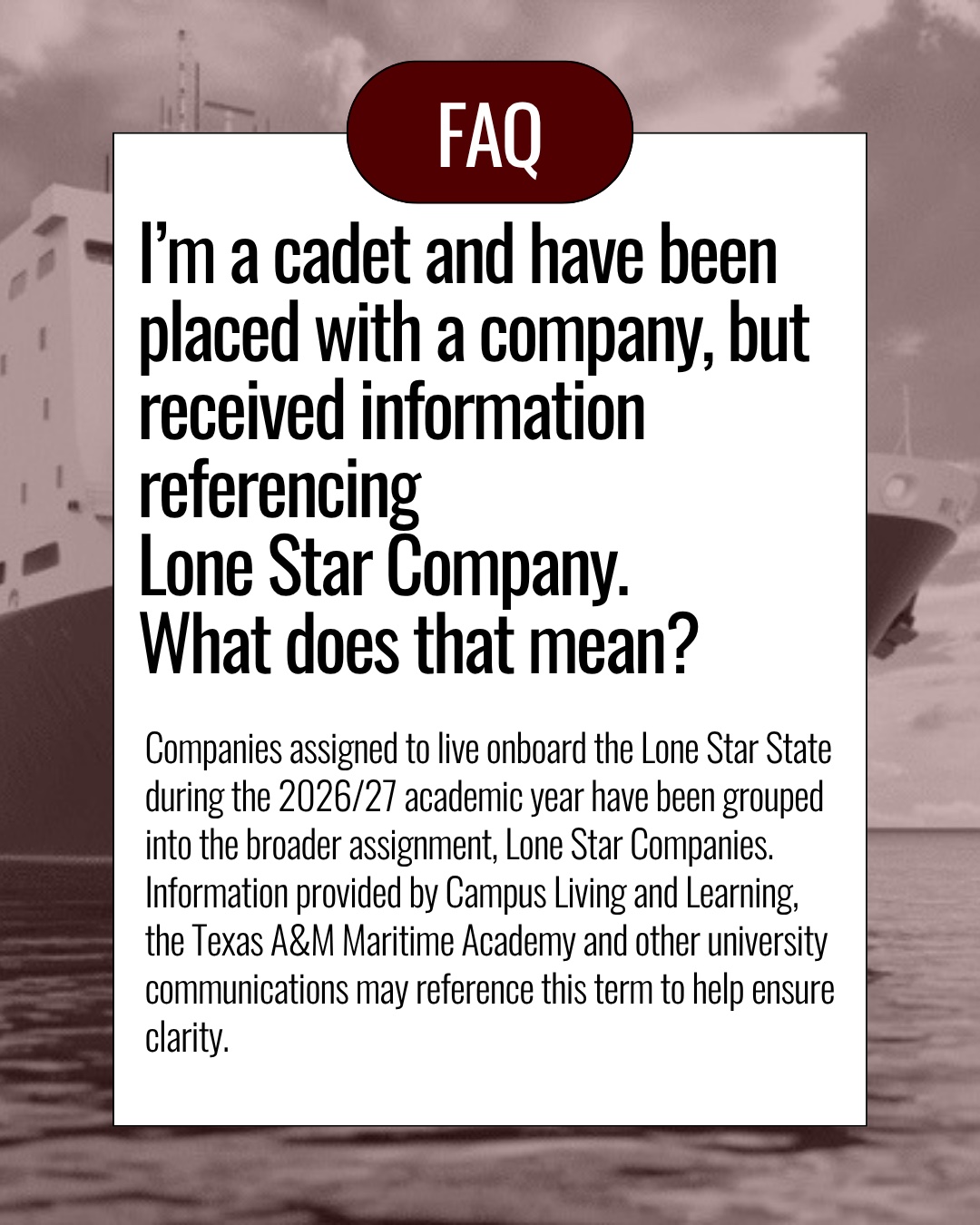 Living aboard USTS Lone Star State FAQ