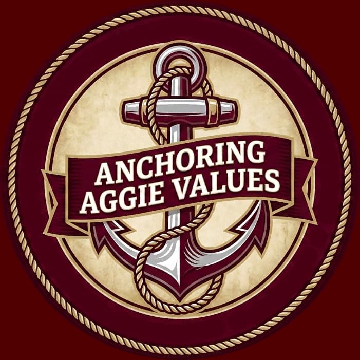 Anchoring Aggie Core Values Logo