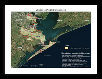 Cities and Organizations Supporting the Ike Dike Concept