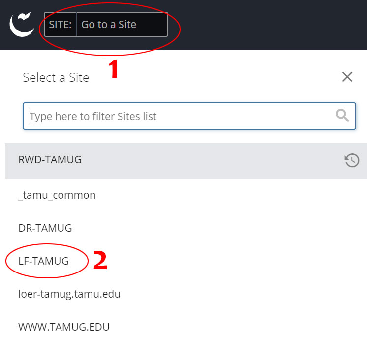 Site Menu