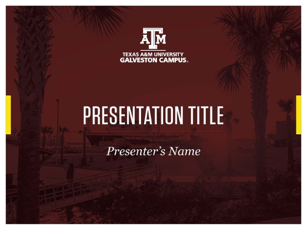 Maroon Powerpoint title slide