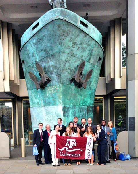 Maritime Administration Students visit the International Maritime Organization in London in 2016. 