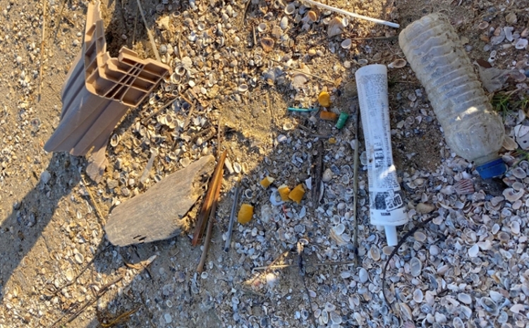 Dr. Davlasheridze recently spent time on campus at Shell Beach where she was saddened to gather a significant amount of plastic marine debris correlating directly with her research. 