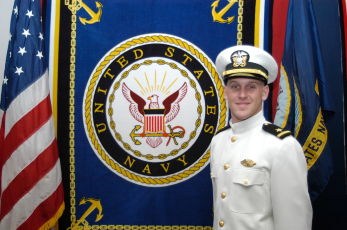 Vechan as a Texas A&M Maritime Academy cadet in 2007