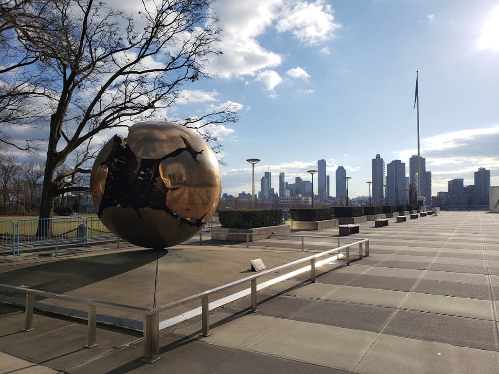 Sphere Within Sphere at the UN headquarters in NYC