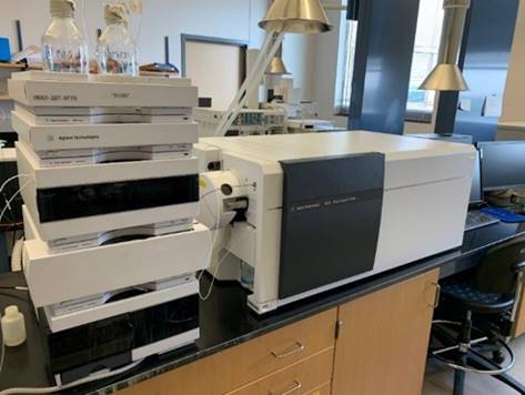 Liquid chromatography tandem mass spectrometer (LC/MS) used to quantify all PFAS compounds.