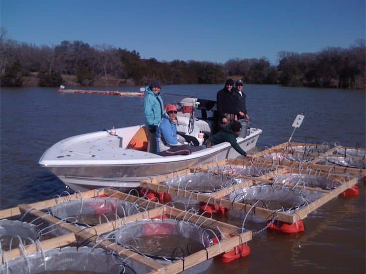 experiments in the Lake Whitney, Texas