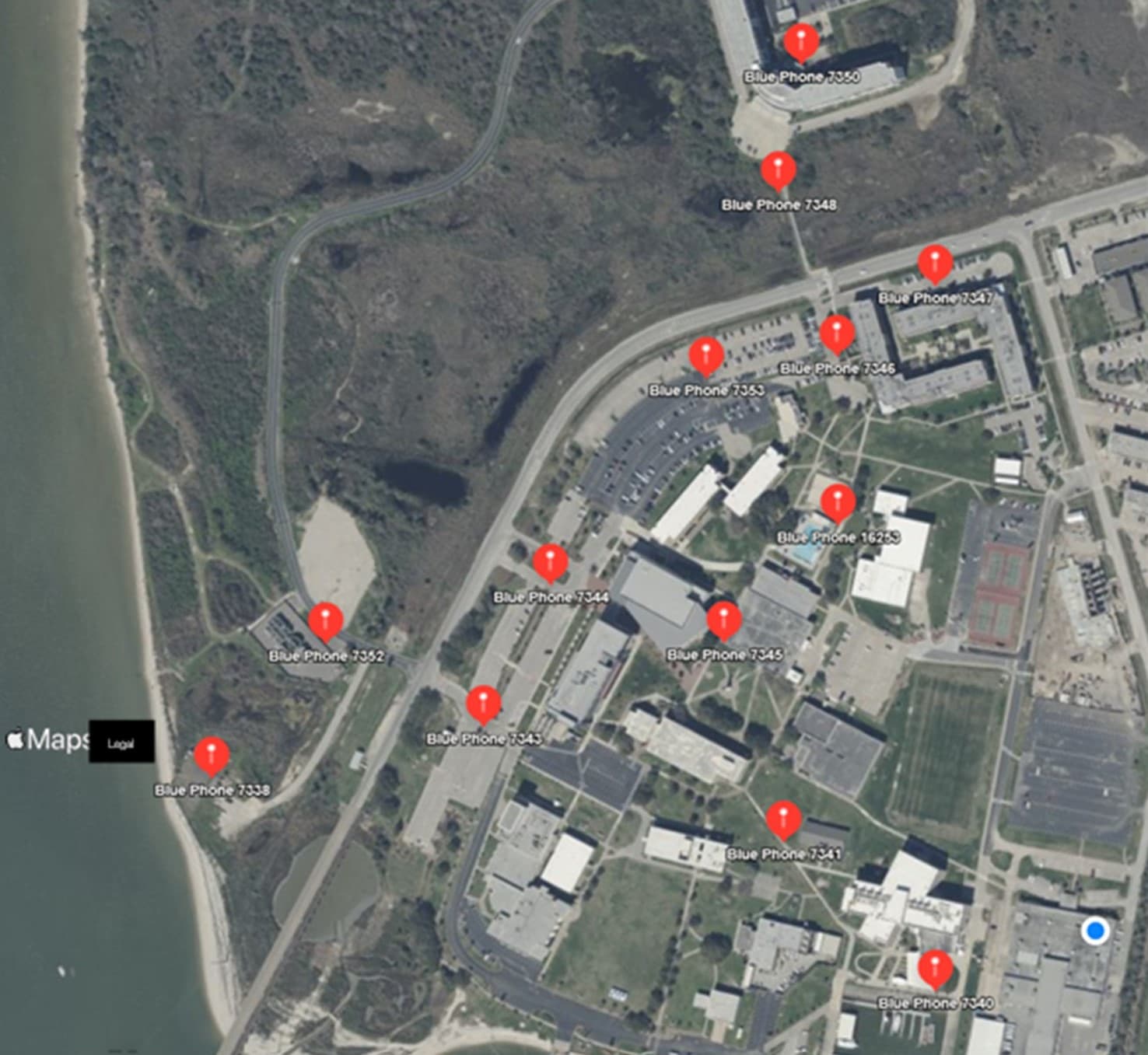 Blue Light Emergency Phone