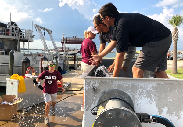 Image for 'Rubber, Rope, Training & Hope: Texas A&M University at Galveston’s Vessel Operations Crew Utilizes Damage Control Simulator for Emergency Training' article.