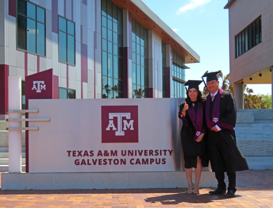 Father and daughter duo Marcus '21 and Brianne Wharton '21 will both graduate in May 2021 with bachelor's degrees in Oceans & One Health from Texas A&M University at Galveston. 